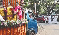 ‘Peaceful’ Ram Navami celebrations amidst police vigil