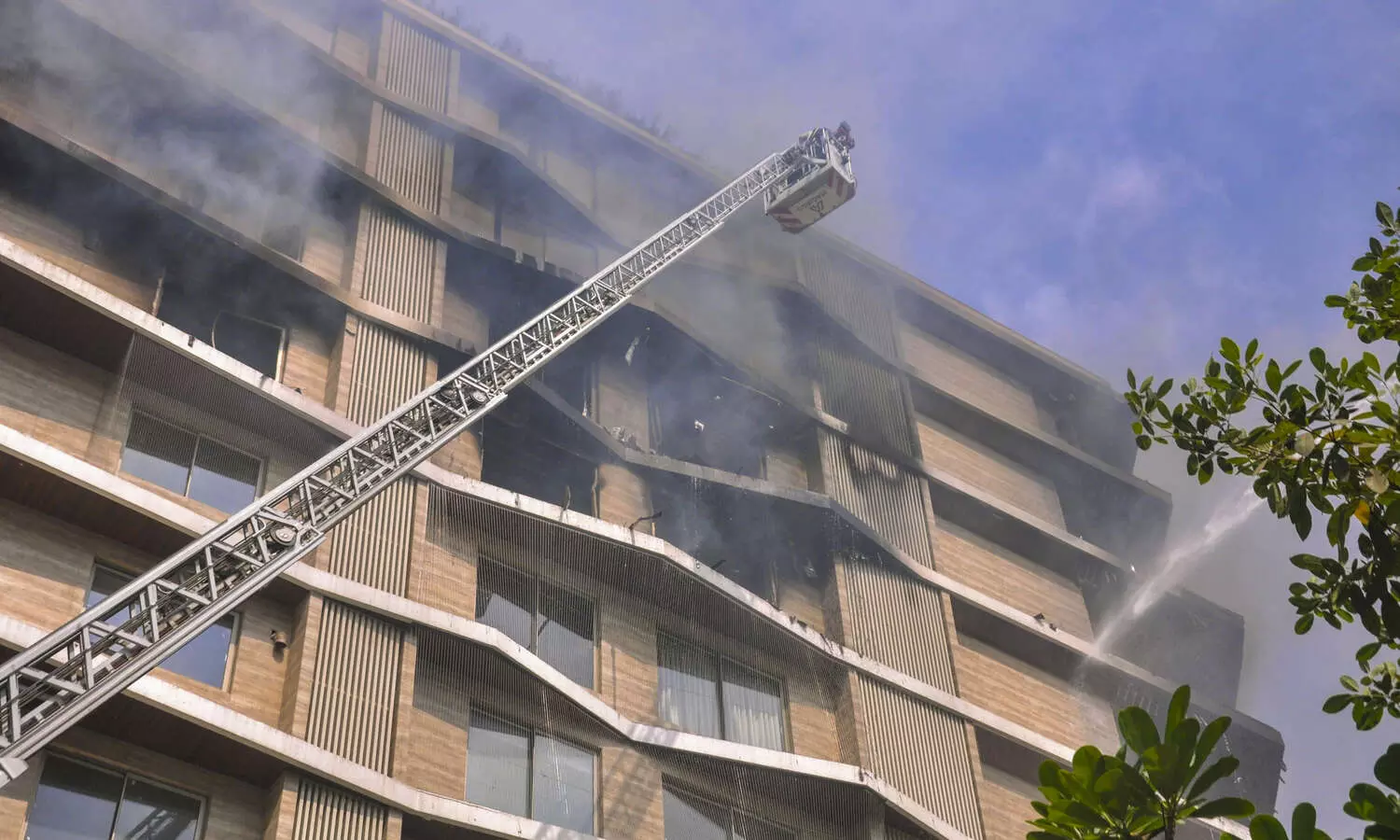 Fire engulfs three floors of residential tower in Surat, 18 rescued