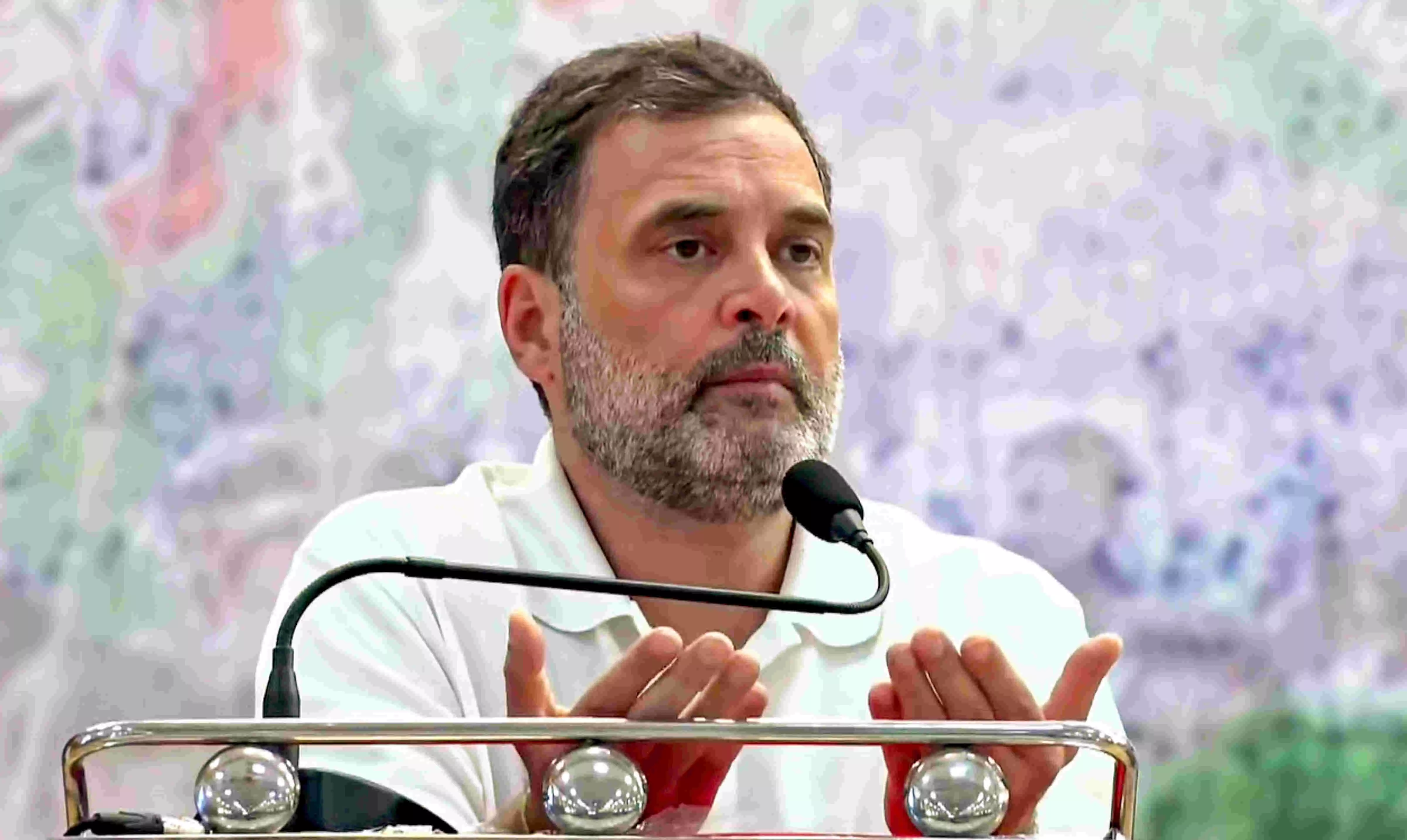 In battle of ideologies, only Cong can trump RSS-BJP: Rahul; kicks off party revamp in Gujarat In battle of ideologies, only Cong can trump RSS-BJP: Rahul; kicks off party revamp in Gujarat