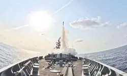 INS Surat conducts precision strike INS Surat conducts precision strike