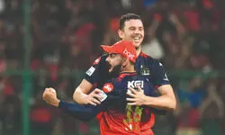 Hazelwood keeps up RCB’s Josh Hazelwood keeps up RCB’s Josh