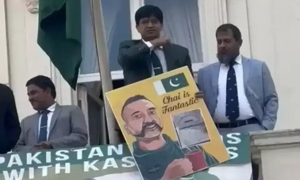 Pak Army official sparks outrage with throat slit gesture at London protest against Pahalgam attack Pak Army official sparks outrage with throat slit gesture at London protest against Pahalgam attack