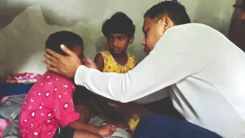 Trinamool leader rescues children from murder-accused father