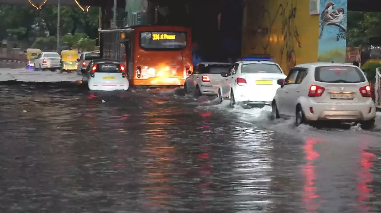 AAP slams BJP over Delhi waterlogging crisis as unseasonal rains expose drainage issues AAP slams BJP over Delhi waterlogging crisis as unseasonal rains expose drainage issues