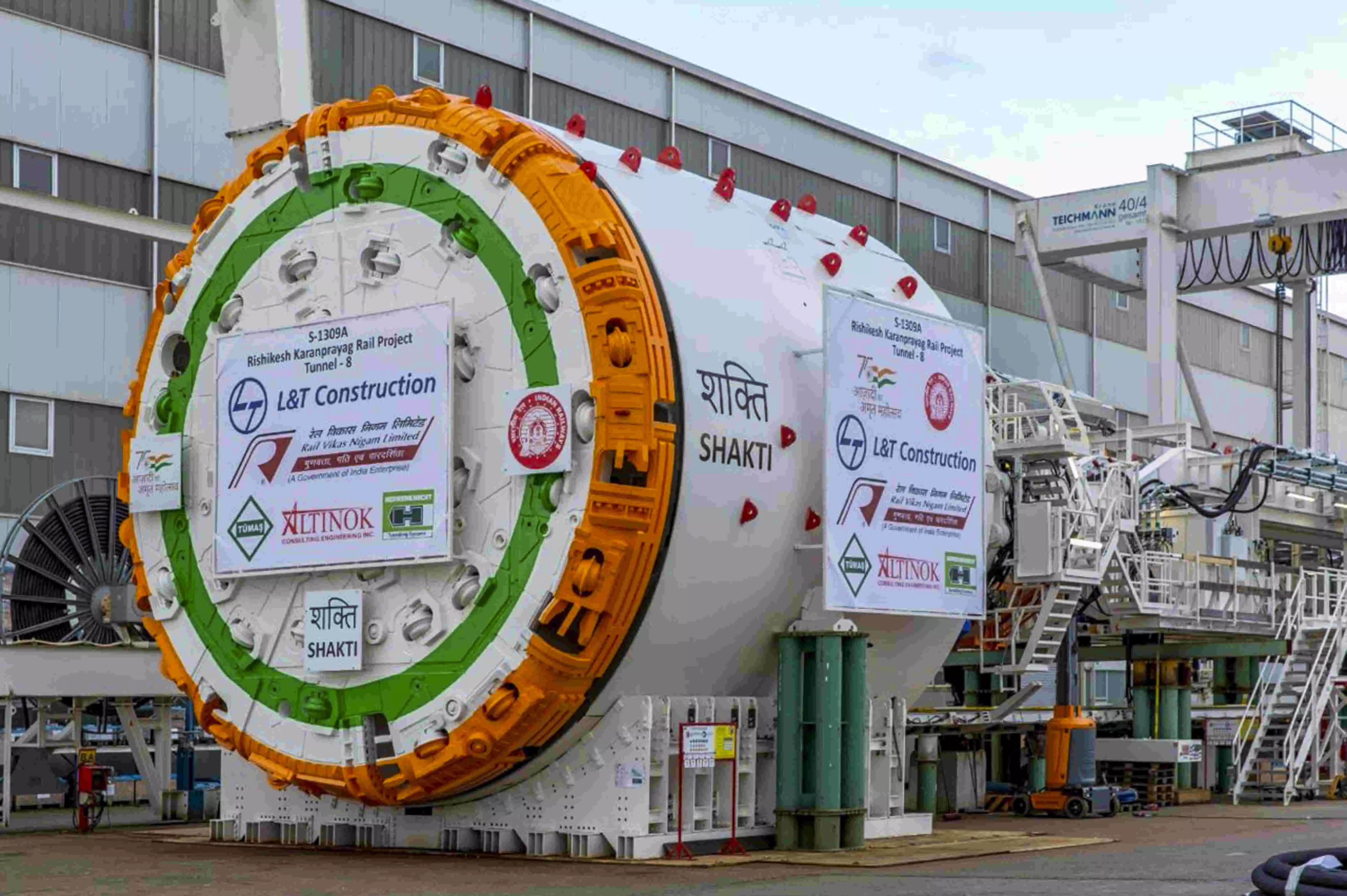 Indias longest rail tunnel driven by German boring machines -- Shiv, Shakti Indias longest rail tunnel driven by German boring machines -- Shiv, Shakti