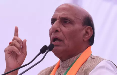 My responsibility to give befitting reply to those who cast evil eye on India: Def Min Rajnath Singh My responsibility to give befitting reply to those who cast evil eye on India: Def Min Rajnath Singh