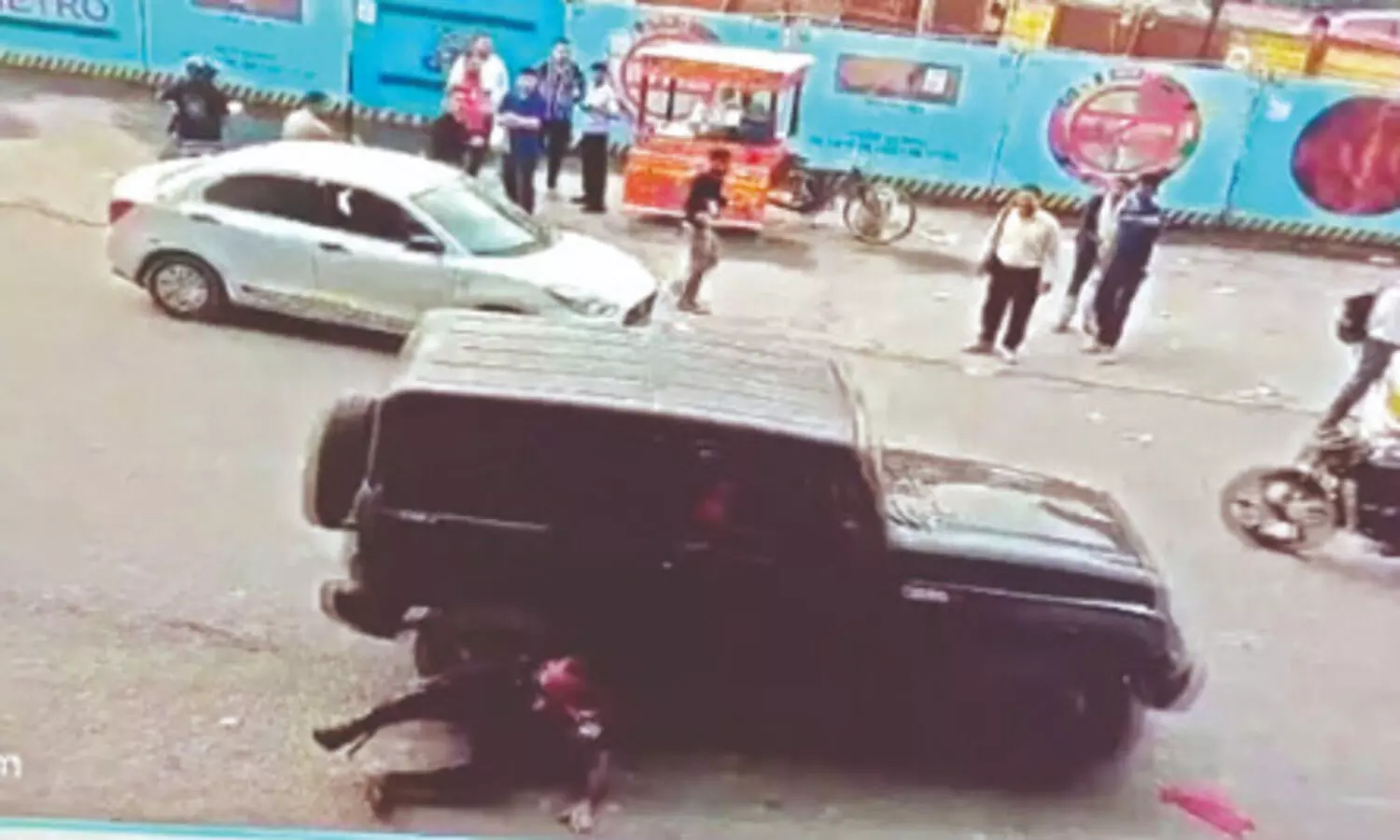 Man runs over security guard with SUV