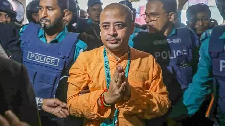 Hindu leader Chinmoy Das now arrested in Chittagong lawyers murder case Hindu leader Chinmoy Das now arrested in Chittagong lawyers murder case
