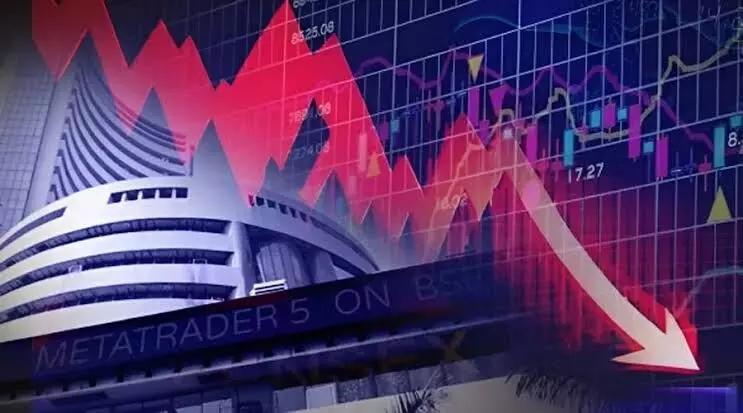 Sensex falls 155 pts as investors turn cautious amid India-Pak tensions Sensex falls 155 pts as investors turn cautious amid India-Pak tensions