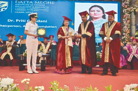 Priti Adani receives second doctorate Priti Adani receives second doctorate