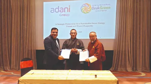 Bhutan’s green power firm signs MoU with Adani for 5,000 MW Hydropower Development Bhutan’s green power firm signs MoU with Adani for 5,000 MW Hydropower Development
