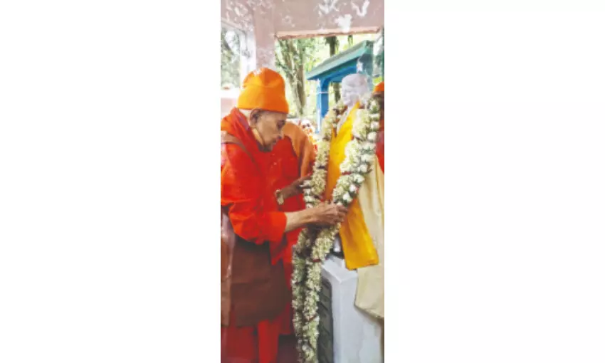 A historic first: Ramakrishna Mission president visits Darjeeling A historic first: Ramakrishna Mission president visits Darjeeling