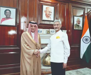 Amid tensions, Saudi Min visits Delhi Amid tensions, Saudi Min visits Delhi