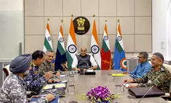 Defence Minister Rajnath Singh holds review meeting at South Block amidst escalating tensions