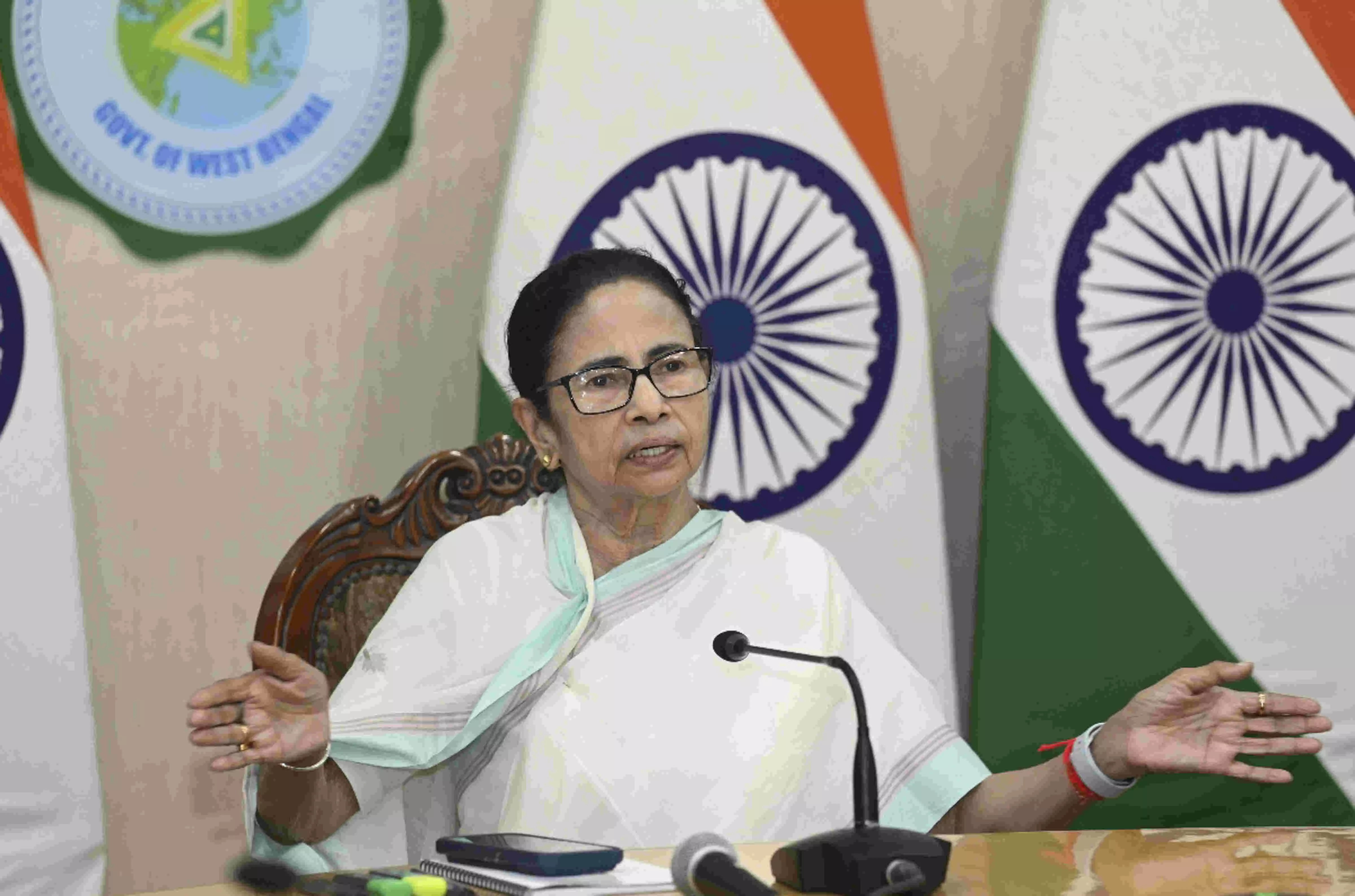 Mamata pays homage to Rabindranath Tagore on 164th birthday anniversary Mamata pays homage to Rabindranath Tagore on 164th birthday anniversary