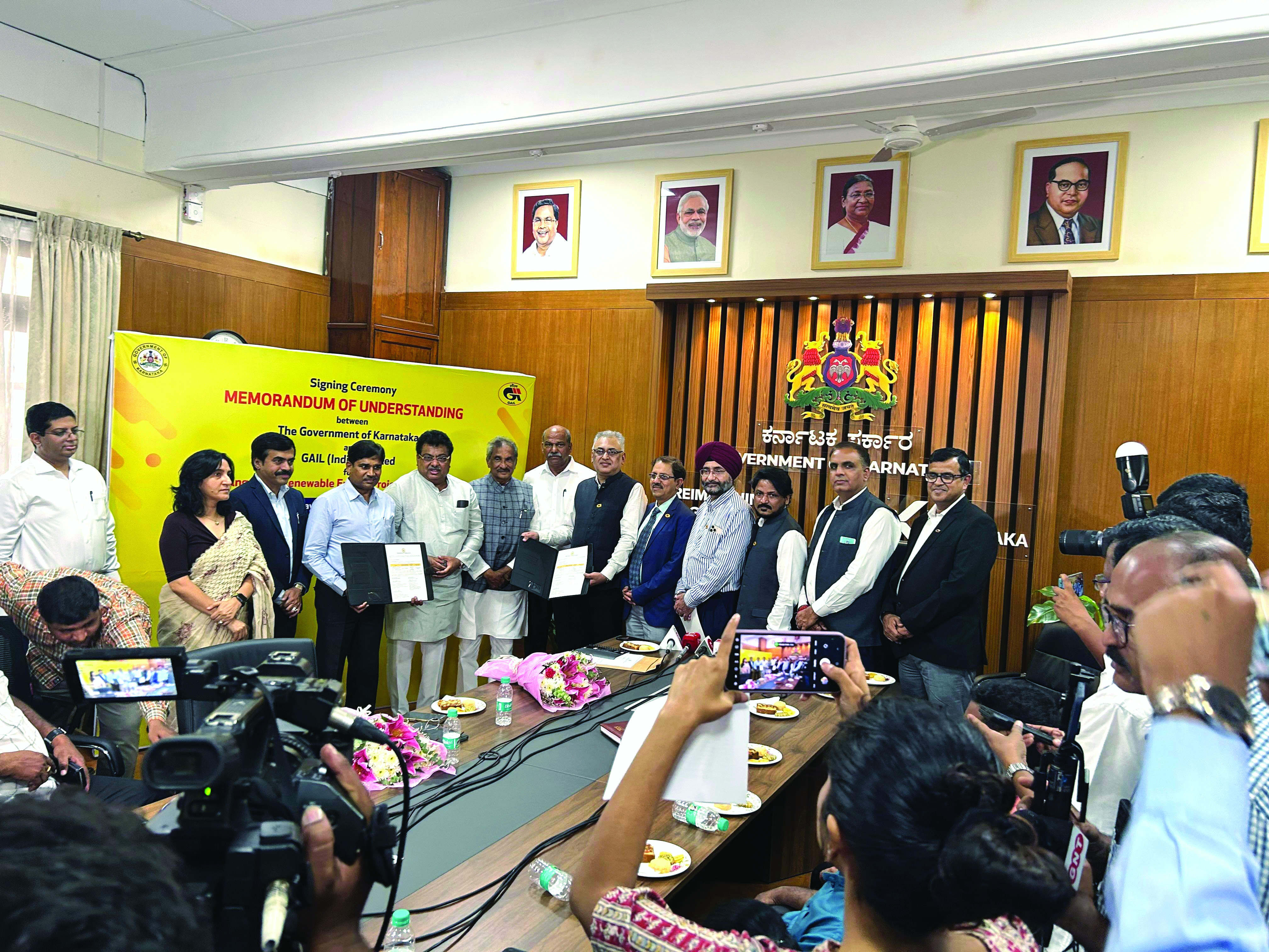 GAIL inks MoU to set up 1 GW renewable power projects in Karnataka GAIL inks MoU to set up 1 GW renewable power projects in Karnataka