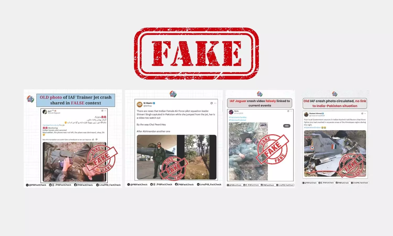 PIB Fact-Check unveils Pakistan’s fake news propaganda during war PIB Fact-Check unveils Pakistan’s fake news propaganda during war
