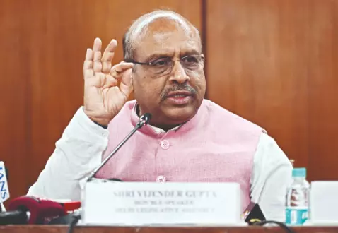 Develop Delhi Assembly building as historical heritage hub: Speaker Develop Delhi Assembly building as historical heritage hub: Speaker