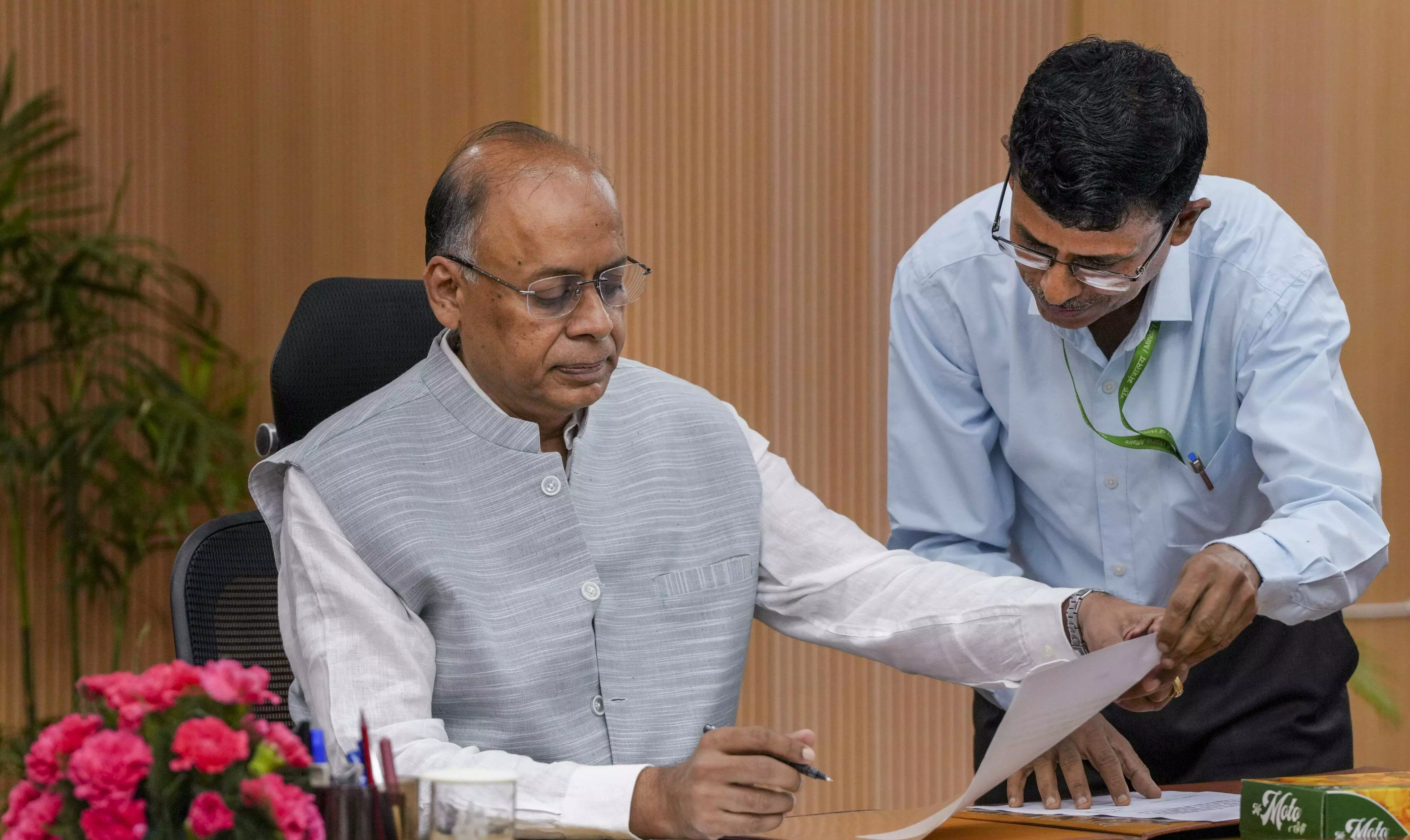 Former defence secretary Ajay Kumar takes oath as UPSC chairman Former defence secretary Ajay Kumar takes oath as UPSC chairman