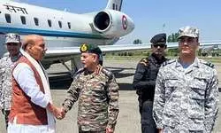 Defence Minister Rajnath Singh arrives in Bhuj, to interact with Air Warriors Defence Minister Rajnath Singh arrives in Bhuj, to interact with Air Warriors