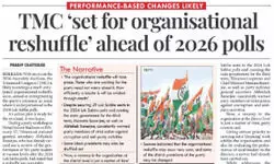 Organisational reshuffle in TMC: Several dist presidents axed, core committees formed Organisational reshuffle in TMC: Several dist presidents axed, core committees formed
