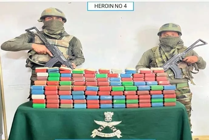 Assam Rifles seizes drugs worth Rs 17.54 crore in Mizoram Assam Rifles seizes drugs worth Rs 17.54 crore in Mizoram