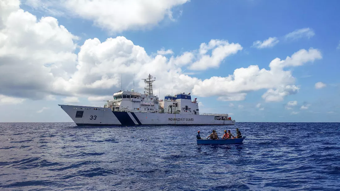 Cargo vessel sinks off Mangaluru, Coast Guard rescues six crew members Cargo vessel sinks off Mangaluru, Coast Guard rescues six crew members