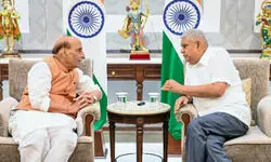 Defence Minister meets Dhankhar