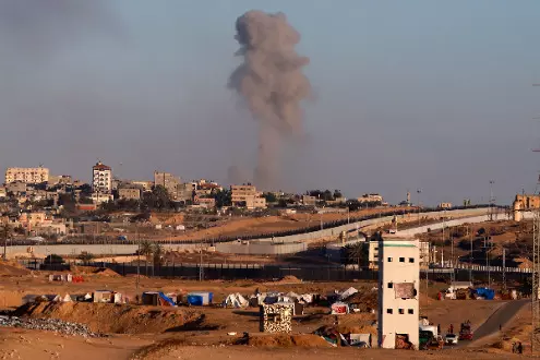 Israeli strikes across Gaza kill 66 people, hospitals and medics say Israeli strikes across Gaza kill 66 people, hospitals and medics say