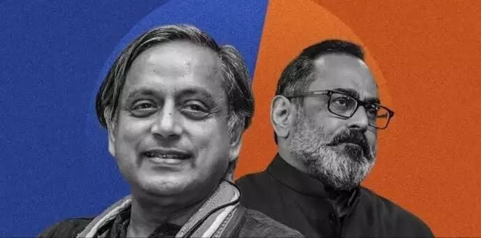 Delhi HC issues notice to Shashi Tharoor on Rajeev Chandrasekhars defamation plea