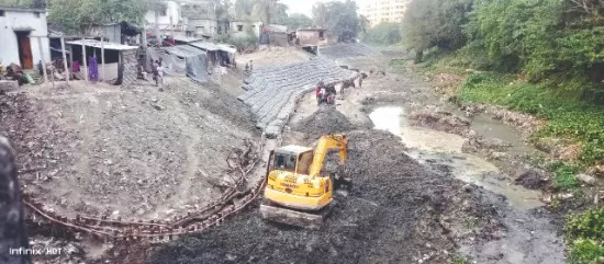 Balurghat: Embankment project on Atreyee River nears completion Balurghat: Embankment project on Atreyee River nears completion