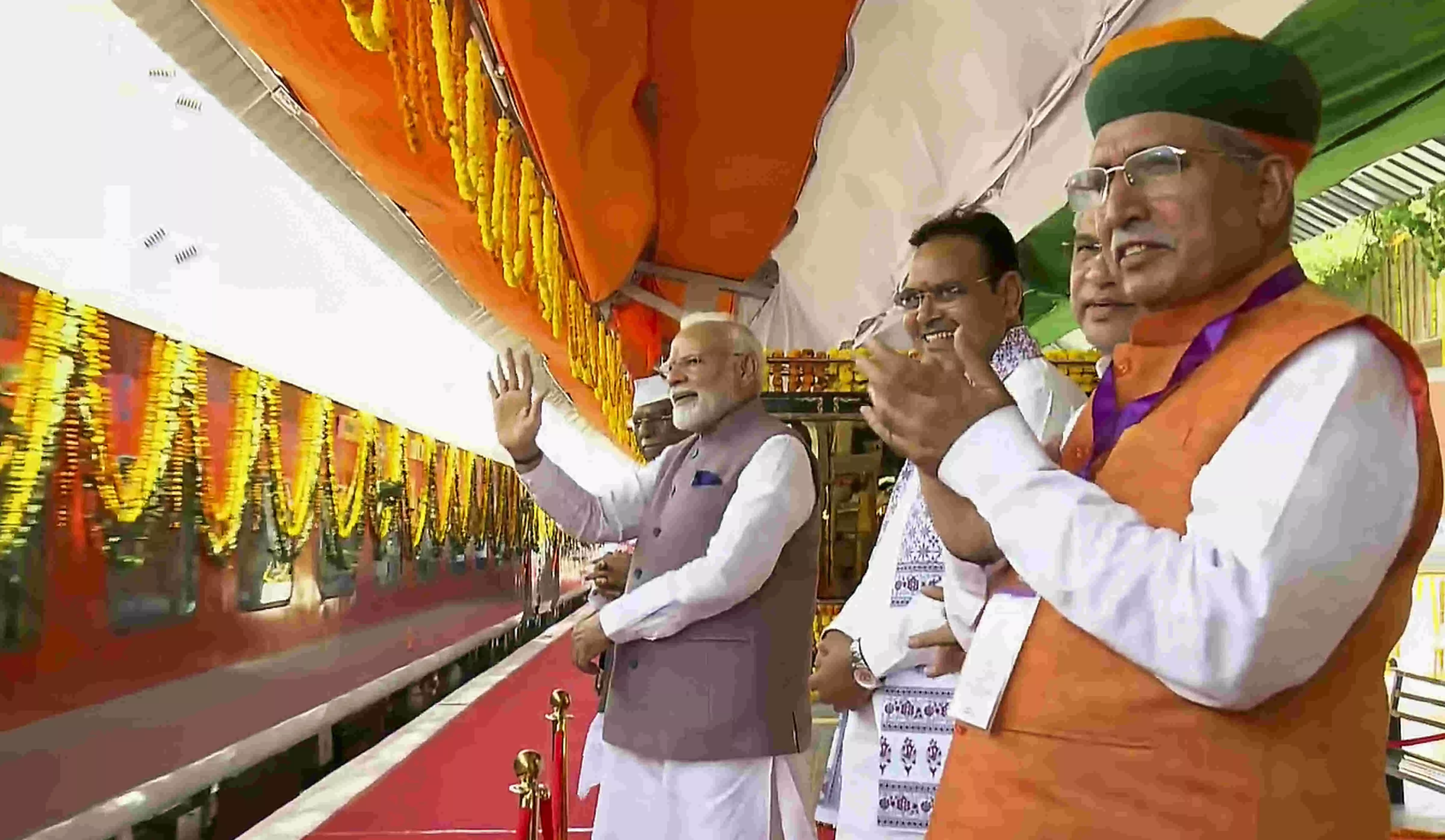 PM Modi in Rajasthan, inaugurates redeveloped railway station in Bikaner PM Modi in Rajasthan, inaugurates redeveloped railway station in Bikaner