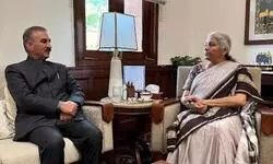 Sukhu urges FM to hike apple import duty, seeks higher borrowing limit for HP Sukhu urges FM to hike apple import duty, seeks higher borrowing limit for HP