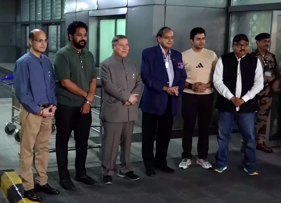 Will not be silenced by terrorism, says Tharoor as delegation leaves for 5-nation visit Will not be silenced by terrorism, says Tharoor as delegation leaves for 5-nation visit