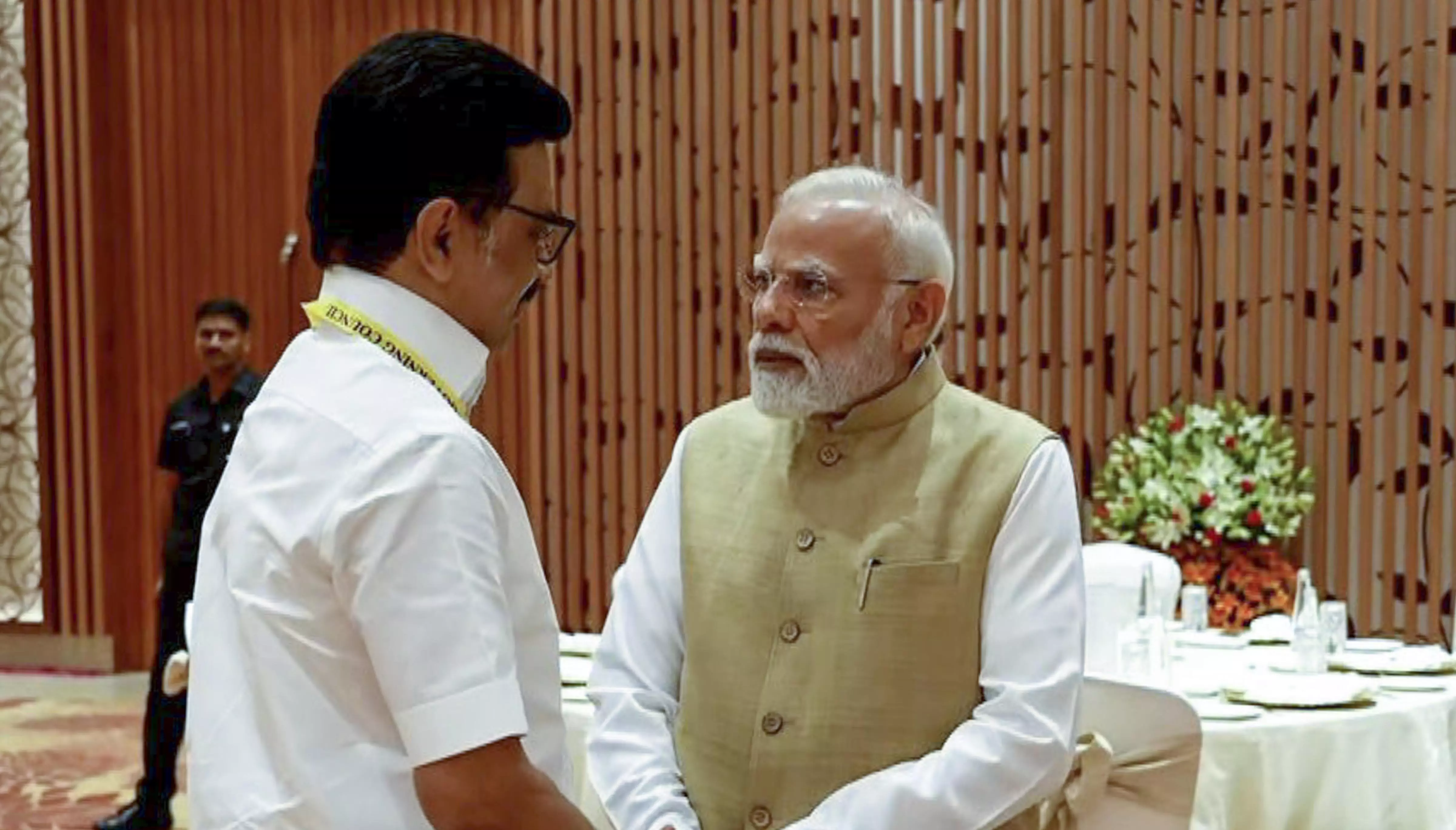 At Niti Aayog meet, TN CM demands 50 percent share in central taxes, release of education funds At Niti Aayog meet, TN CM demands 50 percent share in central taxes, release of education funds