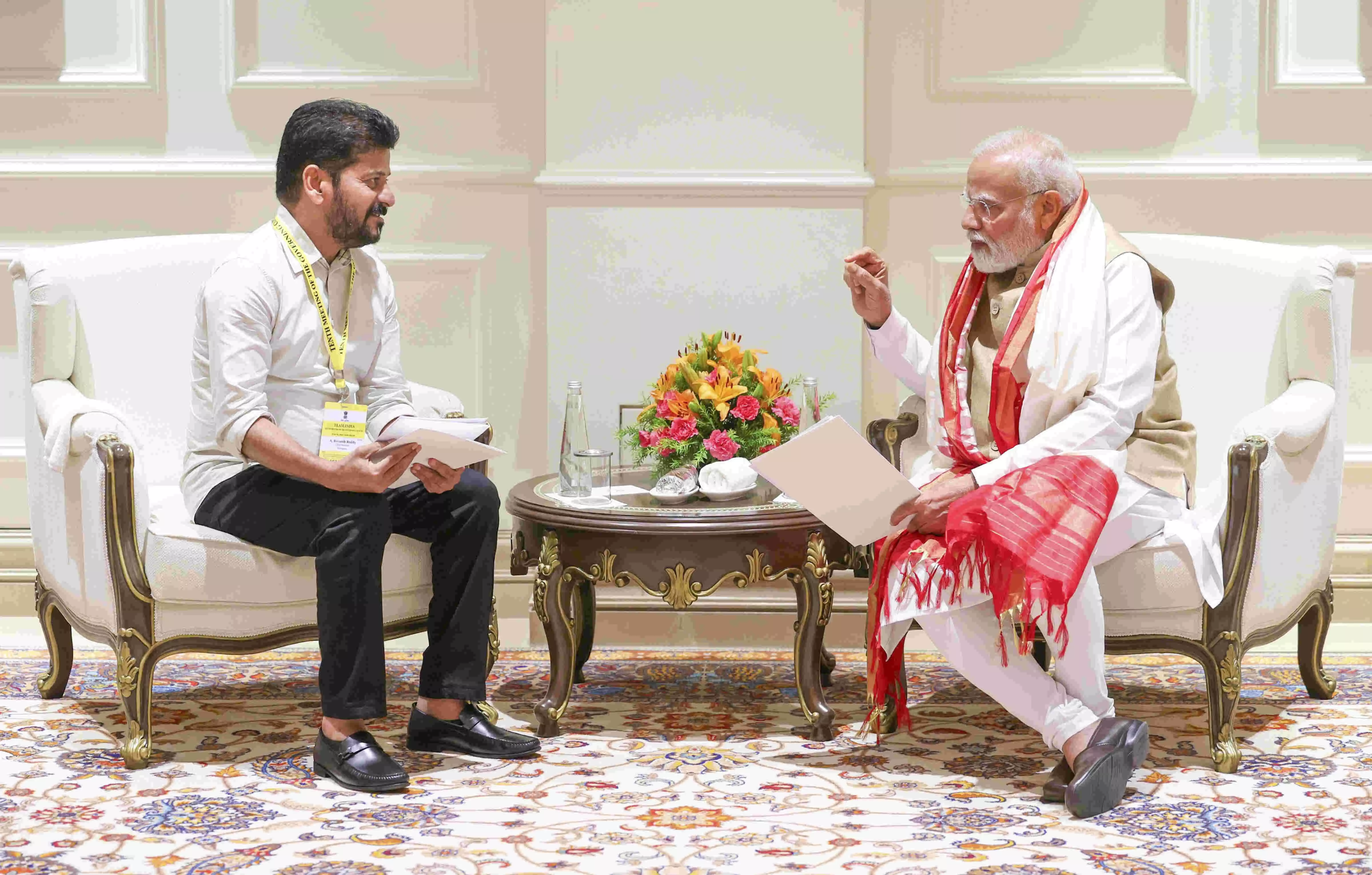 Revanth stresses on cooperative federalism for development of all states to realize Viksit Bharat Revanth stresses on cooperative federalism for development of all states to realize Viksit Bharat