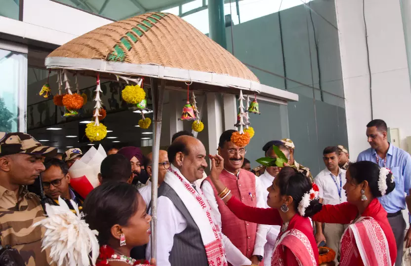 Lok Sabha Speaker Om Birla arrives in Ranchi on two-day Jharkhand visit Lok Sabha Speaker Om Birla arrives in Ranchi on two-day Jharkhand visit