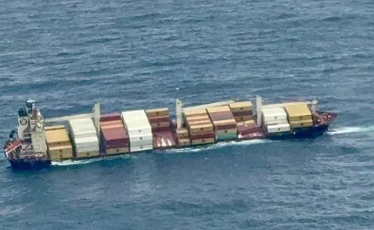 Liberian cargo ship carrying 640 containers onboard, including 13 hazardous cargoes sinks off Kerala coast Liberian cargo ship carrying 640 containers onboard, including 13 hazardous cargoes sinks off Kerala coast
