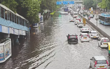 Waterlogged roads, power cuts at homes