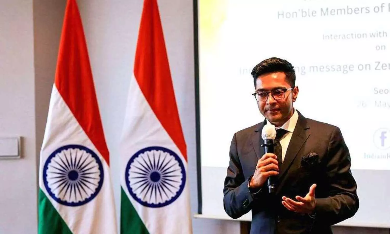 “Support to Pakistan is support to terror organisation”, says TMC MP Abhishek Banerjee in Seoul “Support to Pakistan is support to terror organisation”, says TMC MP Abhishek Banerjee in Seoul