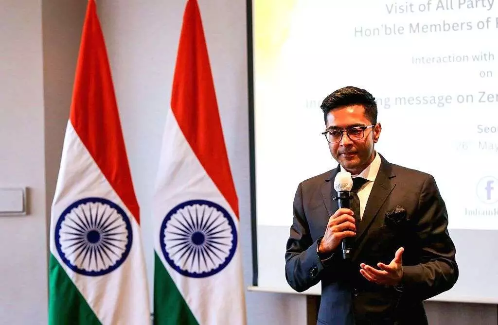 “Support to Pakistan is support to terror organisation”, says TMC MP Abhishek Banerjee in Seoul