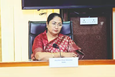 CM Gupta vows slum upgrades and strict action on waterlogging lapses