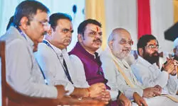 Mumbai: Shah points to Modi’s vision for developed India at 150th anniversary of Laxmi Narayan Mandir