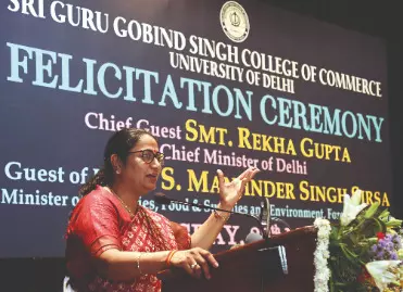 Capital witnessing revival under BJP, says CM Gupta Capital witnessing revival under BJP, says CM Gupta