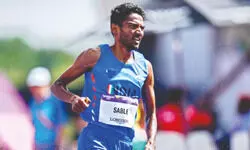 On a stormy day, it rains gold for Indian track stars