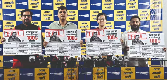 ‘100 days, zero delivery’: AAP blasts BJP’s 100-day governance ‘100 days, zero delivery’: AAP blasts BJP’s 100-day governance