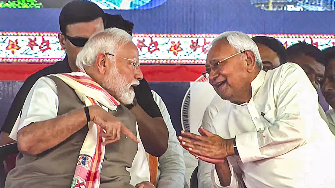 Nitish thanks PM Modi for caste census Nitish thanks PM Modi for caste census