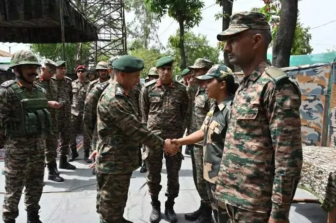 Army chief awards felicitates woman BSF officer for exceptional courage during Operation Sindoor