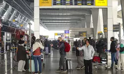Delhi airport sees 4 flight diversions due to bad weather Delhi airport sees 4 flight diversions due to bad weather