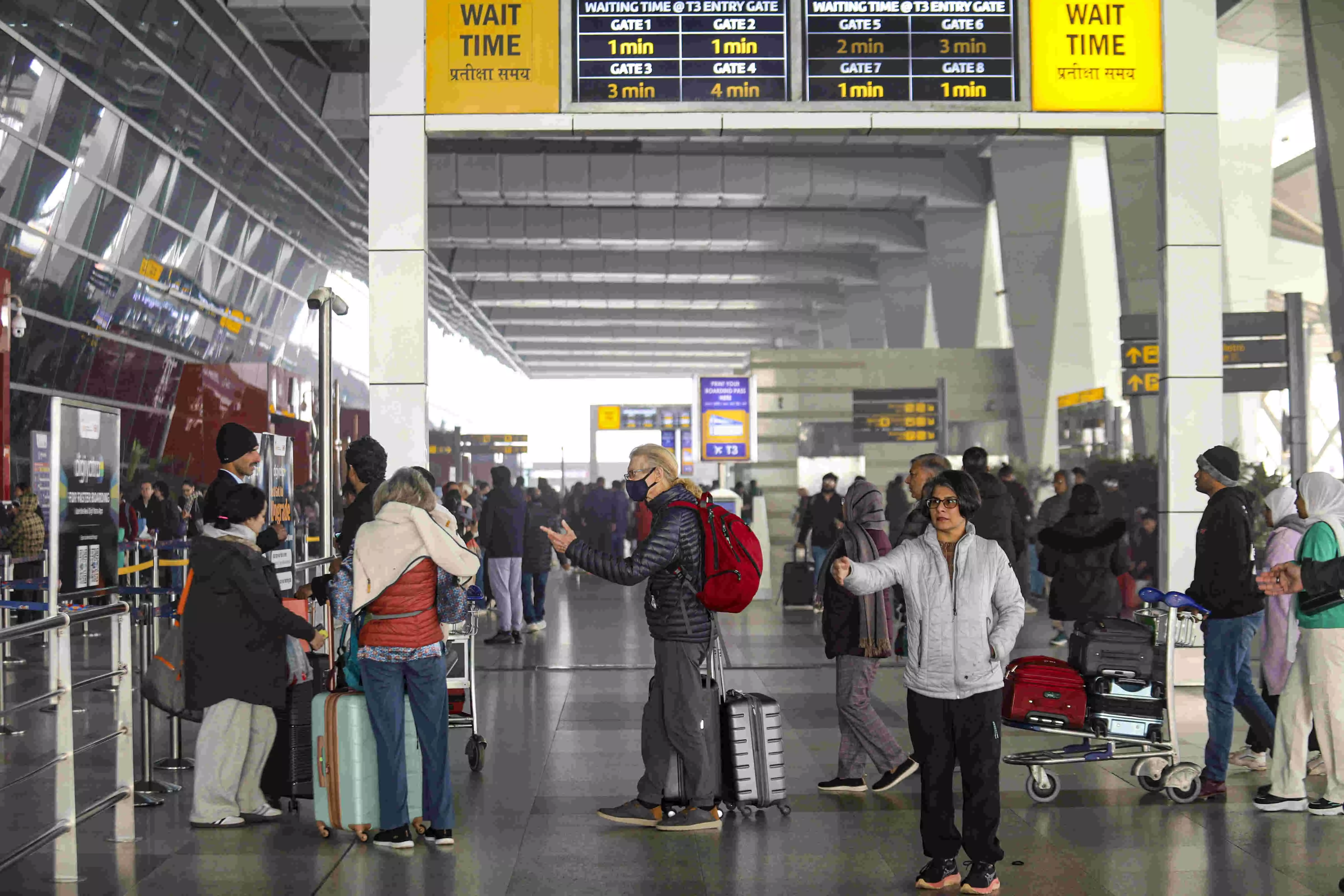 Delhi airport sees 4 flight diversions due to bad weather